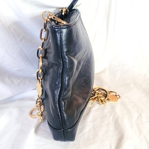 Black Leather Clutch / Crossbody Handbag – Great Condition! - Picture 5 of 8